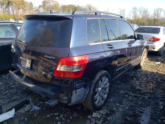 WDCGG8HB6CF797591 - 2012 MERCEDES-BENZ GLK 350 4MATIC BLUE photo 3