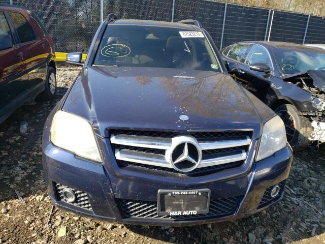 WDCGG8HB6CF797591 - 2012 MERCEDES-BENZ GLK 350 4MATIC BLUE photo 5