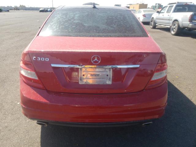 WDDGF5EB1AF438583 - 2010 MERCEDES-BENZ C 300 RED photo 6