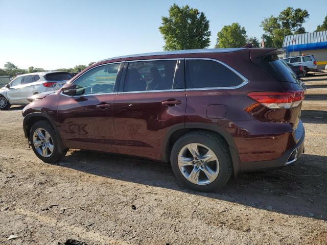 5TDDZRFH6JS827038 - 2018 TOYOTA HIGHLANDER LIMITED MAROON photo 2