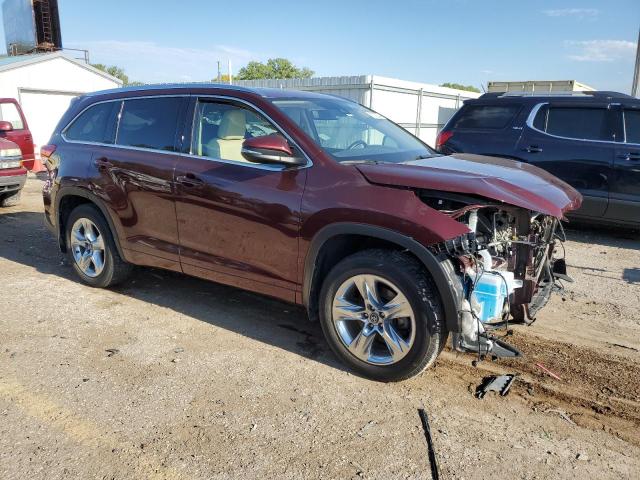 5TDDZRFH6JS827038 - 2018 TOYOTA HIGHLANDER LIMITED MAROON photo 4