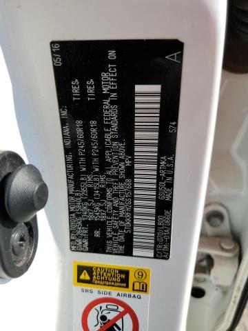 5TDKKRFH2GS157668 - 2016 TOYOTA HIGHLANDER XLE Ağ foto 14