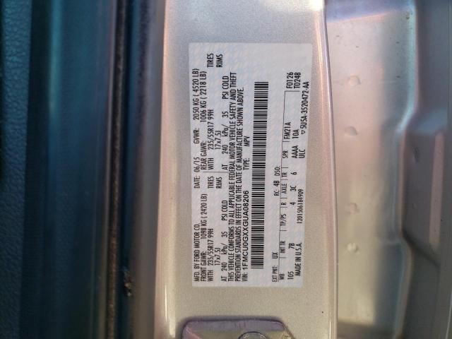 1FMCU0GXXGUA08206 - 2016 FORD ESCAPE SE SILVER photo 13