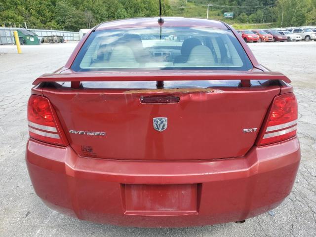 1B3LC56R58N288721 - 2008 DODGE AVENGER SXT BURGUNDY photo 6