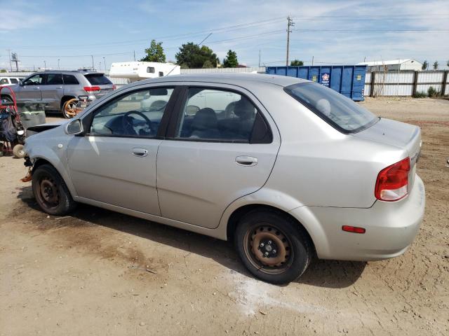 KL1TD52615B285570 - 2005 CHEVROLET AVEO BASE SILVER photo 2