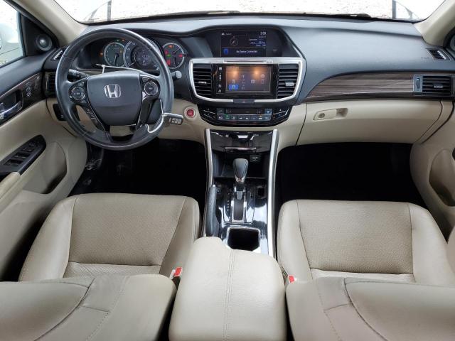 1HGCR3F86GA006750 - 2016 HONDA ACCORD EXL WHITE photo 8