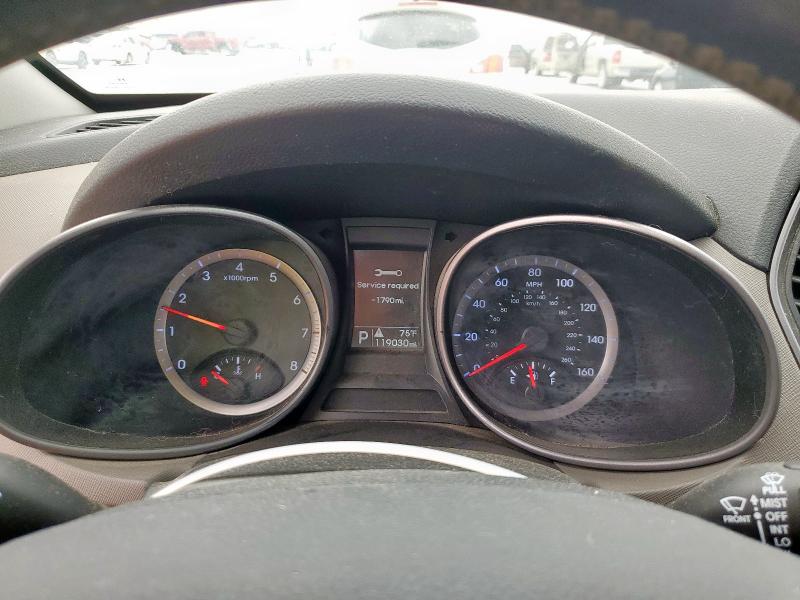 5XYZU3LB3DG029132 - 2013 HYUNDAI SANTA FE S GRAY photo 9