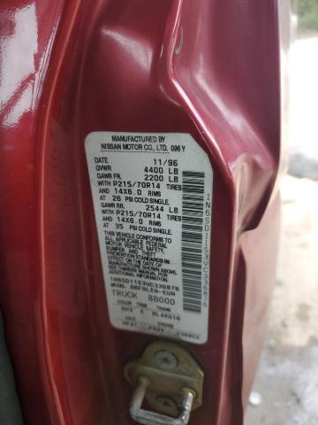 1N6SD11S3VC336876 - 1997 NISSAN TRUCK BASE RED photo 12