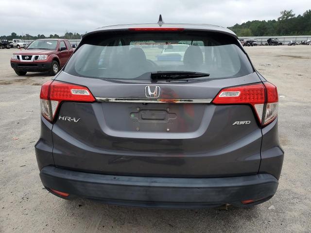 3CZRU6H37KM702095 - 2019 HONDA HR-V LX GRAY photo 6