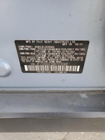 JF2SHAGC6BH703048 - 2011 SUBARU FORESTER TOURING 蓝色 照片 12