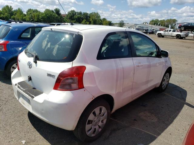 JTDJT923785181037 - 2008 TOYOTA YARIS WHITE photo 3