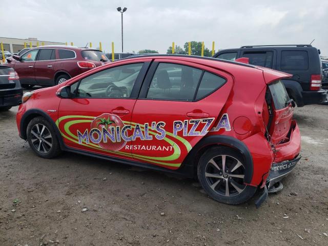 JTDKDTB30K1624433 - 2019 TOYOTA PRIUS C Қызыл фото 3