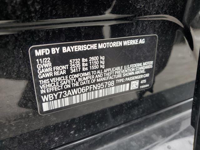 WBY73AW06PFN95798 - 2023 BMW I4 EDRIVE 40 BLACK photo 12