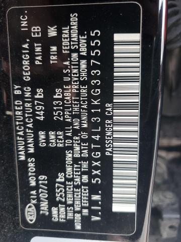 5XXGT4L31KG337555 - 2019 KIA OPTIMA LX Қара фото 13