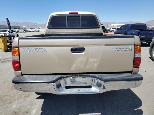 5TEGN92N02Z044841 - 2002 TOYOTA TACOMA DOUBLE CAB PRERUNNER BEIGE photo 6