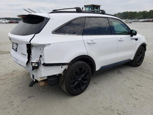 5XYRK4LF2MG068972 - 2021 KIA SORENTO SX WHITE photo 3