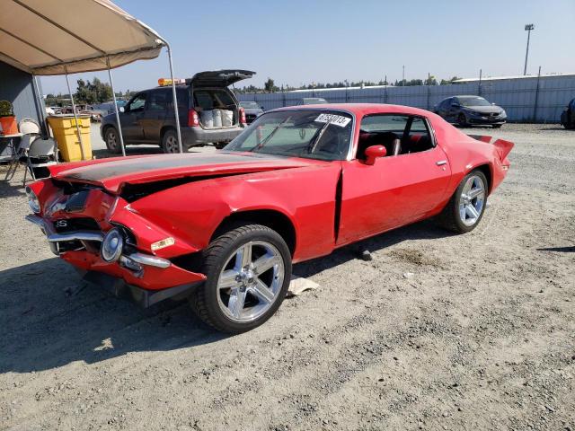 1Q87H2N158237 - 1972 CHEVROLET CAMERO RED photo 1