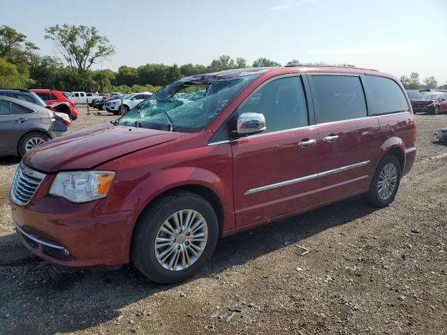 2C4RC1CGXDR767329 - 2013 CHRYSLER TOWN & COU TOURING L RED photo 1