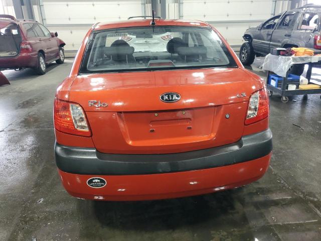 KNADE123886312251 - 2008 KIA RIO BASE RED photo 6