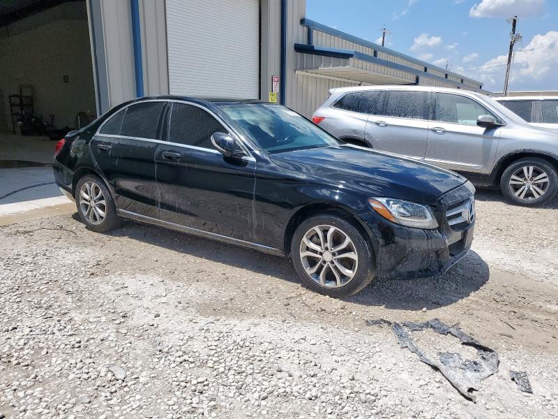 55SWF4KB3FU056375 - 2015 MERCEDES-BENZ C 300 4MATIC BLACK photo 4