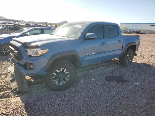 3TMCZ5AN0KM218613 - 2019 TOYOTA TACOMA DOUBLE CAB BLUE photo 1