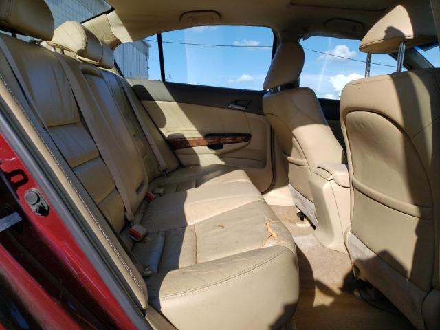 1HGCP36888A055617 - 2008 HONDA ACCORD EXL BURGUNDY photo 10