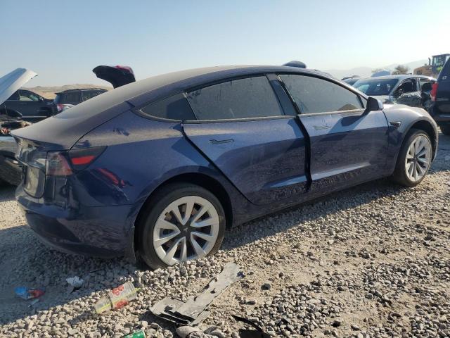 5YJ3E1EA1NF145482 - 2022 TESLA MODEL 3 蓝色 照片 3