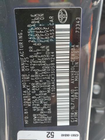 4T1DAACK3SU581244 - 2025 TOYOTA CAMRY XSE GRAY photo 13