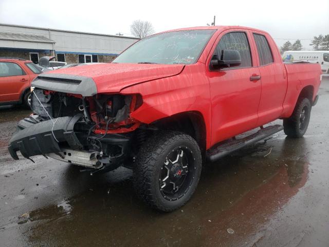 5TFUM5F15FX061587 - 2015 TOYOTA TUNDRA DOUBLE CAB SR/SR5 RED photo 1