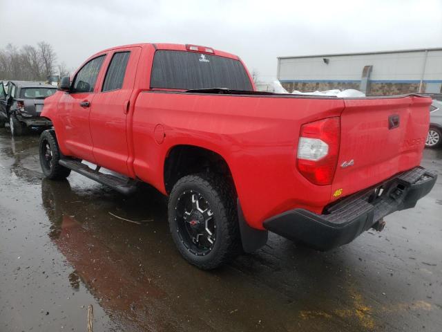 5TFUM5F15FX061587 - 2015 TOYOTA TUNDRA DOUBLE CAB SR/SR5 RED photo 2
