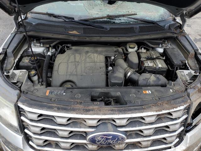 1FM5K8D81GGB92721 - 2016 FORD EXPLORER XLT SILVER photo 12