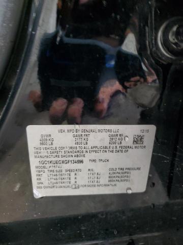 1GC1KUEGXGF134596 - 2016 CHEVROLET SILVERADO K2500 HEAVY DUTY BLACK photo 12