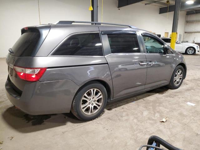 5FNRL5H68CB146284 - 2012 HONDA ODYSSEY EXL GRAY photo 3