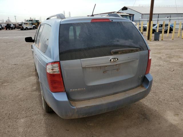 KNDMB233596320924 - 2009 KIA SEDONA EX BLUE photo 6