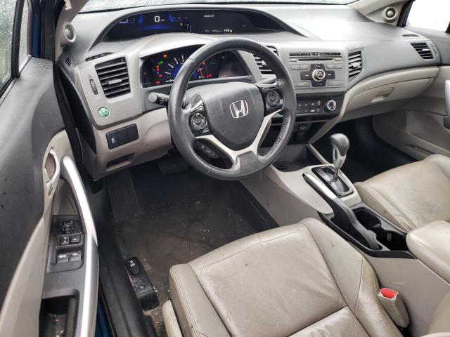 2HGFG3B18CH540047 - 2012 HONDA CIVIC EXL BLUE photo 8