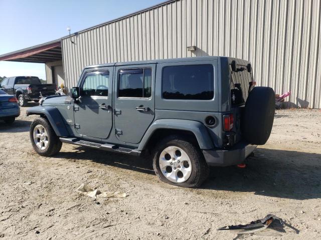 1C4BJWEG7EL146402 - 2014 JEEP WRANGLER U SAHARA BLUE photo 2