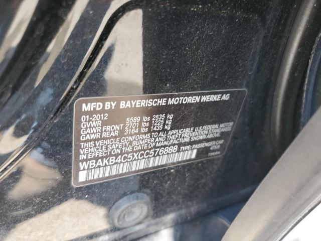 WBAKB4C5XCC576888 - 2012 BMW 740 LI BLACK photo 12