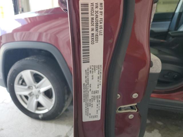 3C4NJDBBXNT183331 - 2022 JEEP COMPASS LATITUDE RED photo 14