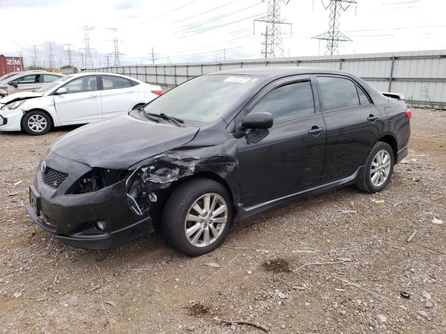 2T1BU4EEXAC516138 - 2010 TOYOTA COROLLA BASE BLACK photo 1