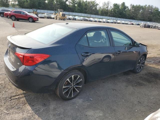 2T1BURHE5KC140037 - 2019 TOYOTA COROLLA L BLUE photo 3