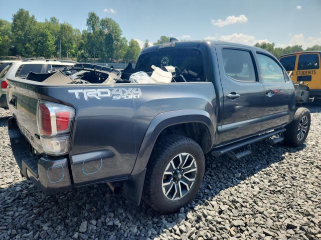3TMCZ5AN2MM434028 - 2021 TOYOTA TACOMA DOUBLE CAB GRAY photo 3