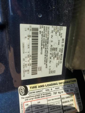 1FMFU16528LA83122 - 2008 FORD EXPEDITION XLT BLUE photo 12