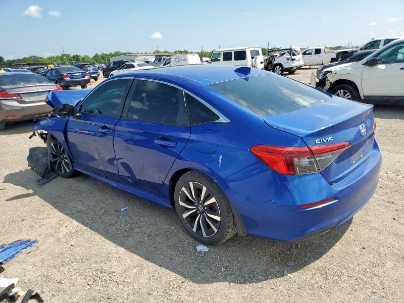 2HGFE1F78NH320581 - 2022 HONDA CIVIC EX BLUE photo 2