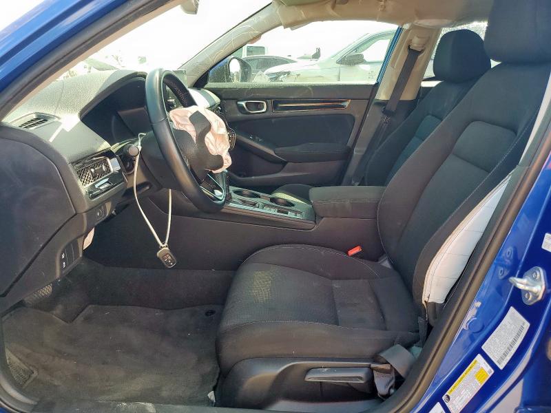 2HGFE1F78NH320581 - 2022 HONDA CIVIC EX BLUE photo 7