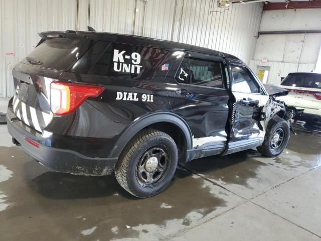 1FM5K8AB3NGA48746 - 2022 FORD EXPLORER POLICE INTERCEPTOR BLACK photo 3