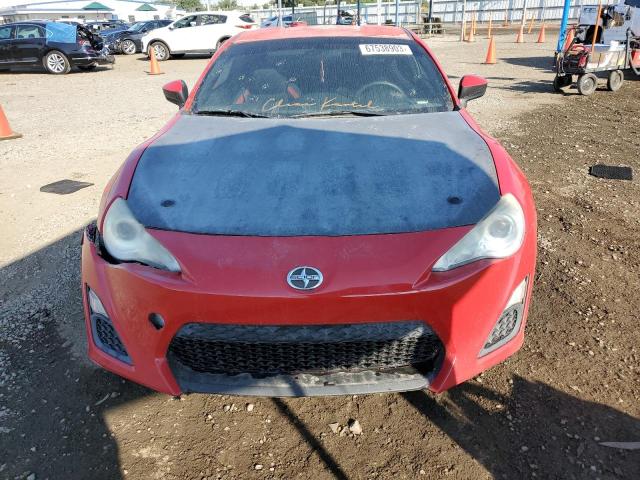 JF1ZNAA10D1708356 - 2013 TOYOTA SCION FR-S წითელი ფოტო 5