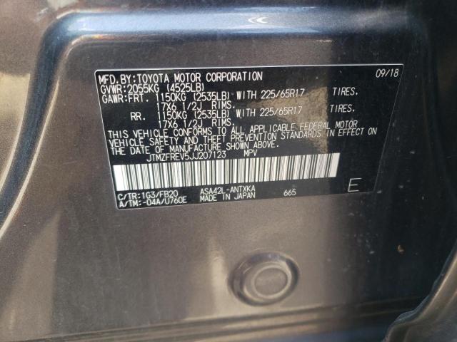 JTMZFREV5JJ207123 - 2018 TOYOTA RAV4 LE Boz foto 14