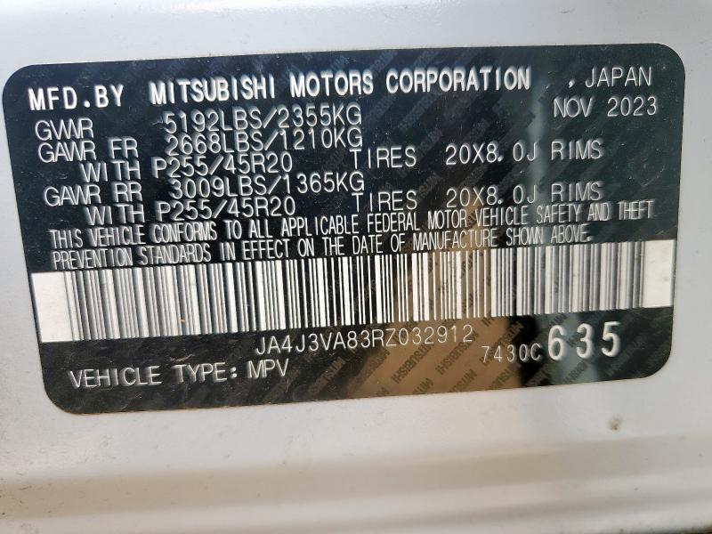 JA4J3VA83RZ032912 - 2024 MITSUBISHI OUTLANDER SE 白色 照片 14