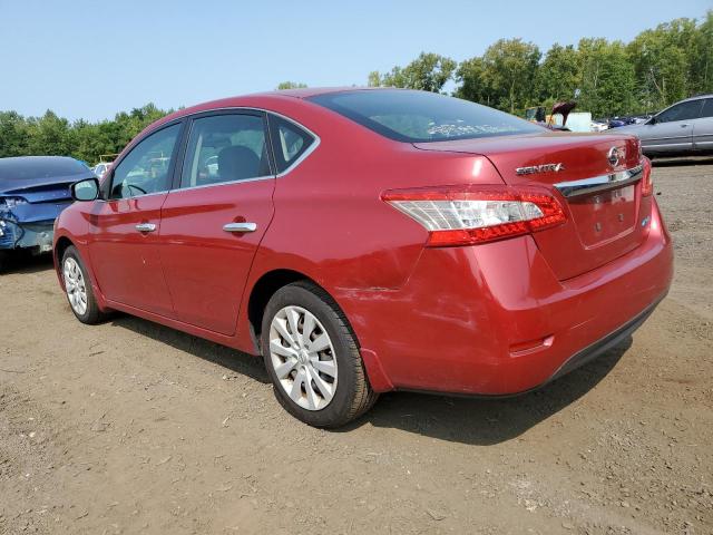 3N1AB7AP6EL618679 - 2014 NISSAN SENTRA S RED photo 2