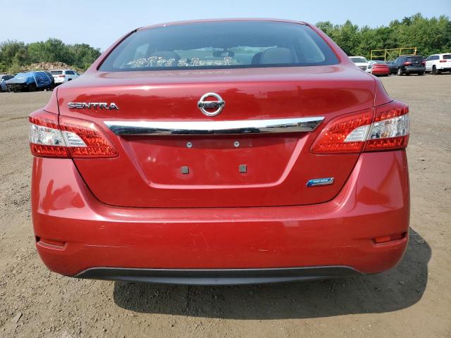 3N1AB7AP6EL618679 - 2014 NISSAN SENTRA S RED photo 6